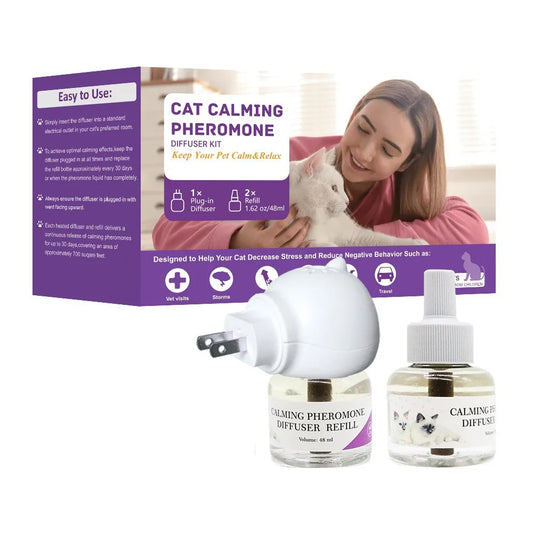 Pet Soothing Liquid, Cat and Dog Soothing Liquid, Felomon Anti Stress Prevention, Cat Urine, Electric Heating Set